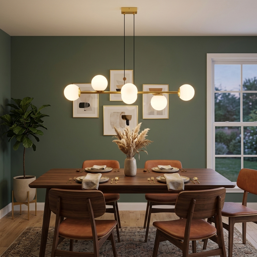 Brilagi - Πολυέλαιος με καλώδιο ανάρτησης MALONY 6xE14/20W/230V χρυσός