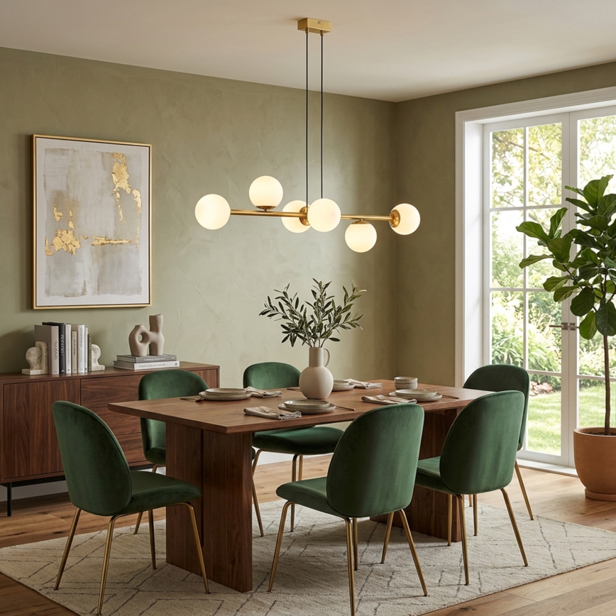 Brilagi - Πολυέλαιος με καλώδιο ανάρτησης MALONY 6xE14/20W/230V χρυσός