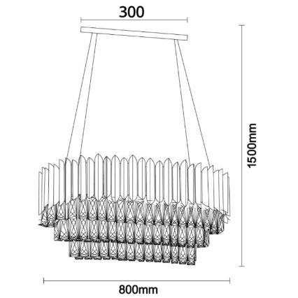 Brilagi - Πολυέλαιος με καλώδιο CARLOS 10xE14/40W/230V