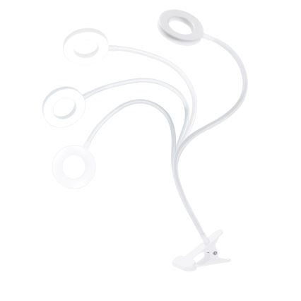 Brilagi - Ρυθμιζόμενη LED λάμπα με κλιπ ORBELA LED/8W/5V 3000/4000/5000K λευκή
