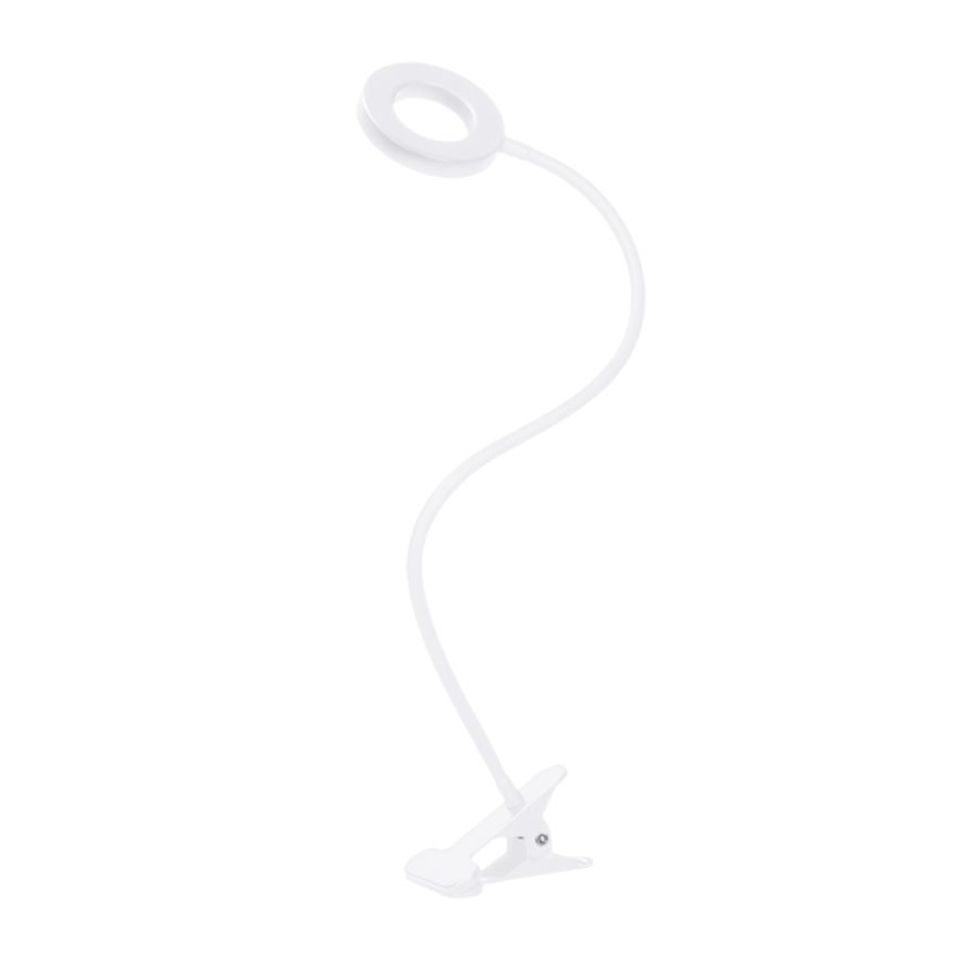 Brilagi - Ρυθμιζόμενη LED λάμπα με κλιπ ORBELA LED/8W/5V 3000/4000/5000K λευκή