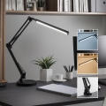 BRILAGI - Ρυθμιζόμενη LED επιτραπέζια λάμπα 2-σε-1 USB VARIO LED/14W/5V 3000–6000K μαύρη