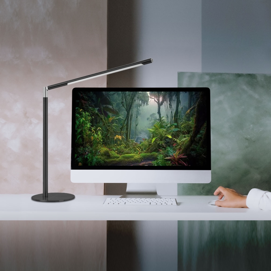 Brilagi - Επιτραπέζια λάμπα LED VARIO, ρυθμιζόμενη με έλεγχο αφής, 7W/230V, 3000–6500K, CRI 96, μαύρη