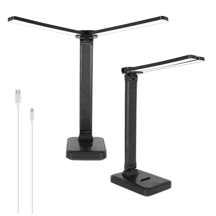Brilagi - Ρυθμιζόμενη επιτραπέζια λάμπα LED MODO DUO LED/8W/5V 3000/4000/6500K μαύρη
