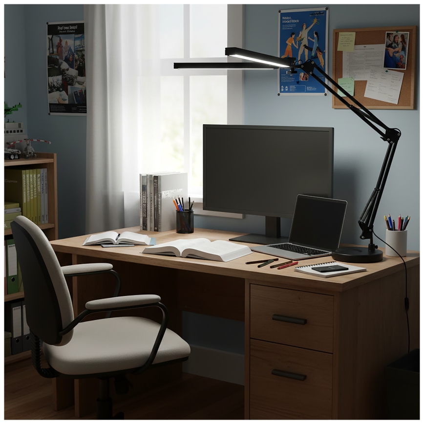 Brilagi - Ρυθμιζόμενη επιτραπέζια λάμπα LED VARIO LED/15W/230V 3000-6000K μαύρη