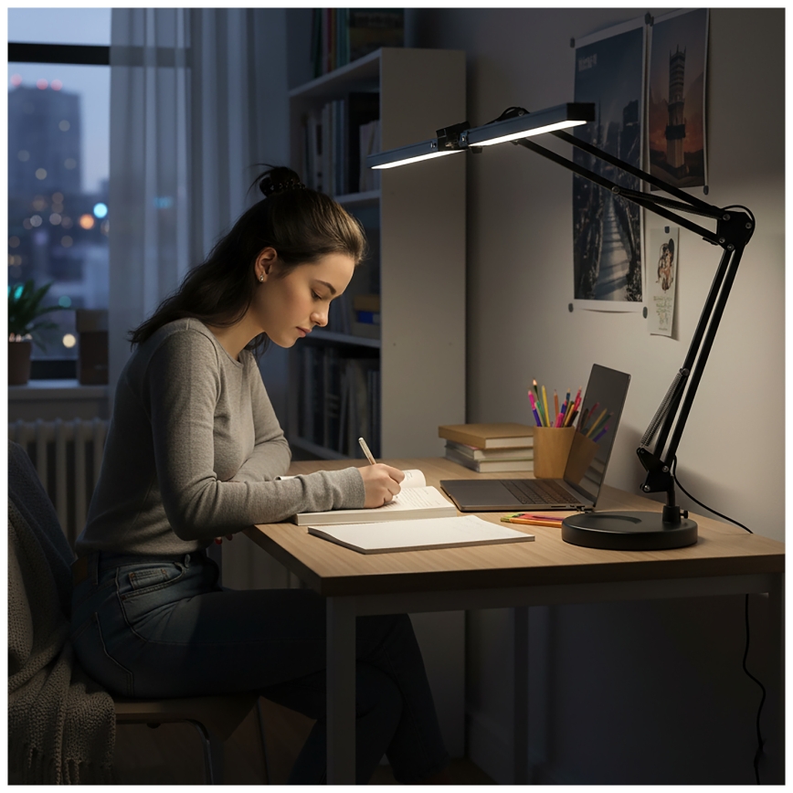 Brilagi - Ρυθμιζόμενη επιτραπέζια λάμπα LED VARIO LED/15W/230V 3000-6000K μαύρη