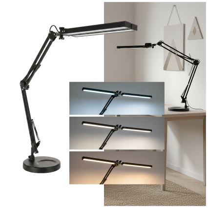 Brilagi - Ρυθμιζόμενη επιτραπέζια λάμπα LED VARIO LED/15W/230V 3000-6000K μαύρη