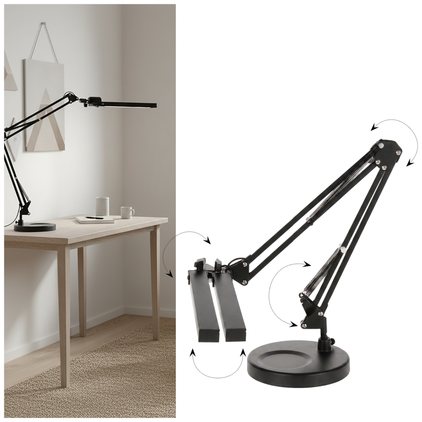 Brilagi - Ρυθμιζόμενη επιτραπέζια λάμπα LED VARIO LED/15W/230V 3000-6000K μαύρη