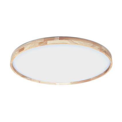 Brilagi - Ρυθμιζόμενο LED φωτιστικό οροφής ALSON LED/72W/230V 3000-6500K, απόχρωση δρυός, διάμ. 78 cm + τηλεχειριστήριο