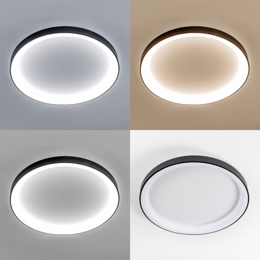 Brilagi - Ρυθμιζόμενο LED φωτιστικό οροφής FALCON II LED/108W/230V 3000-6500K, διάμ. 80 cm, μαύρο + τηλεχειριστήριο