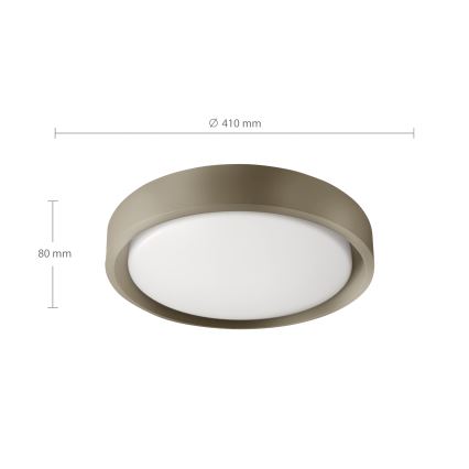 Brilagi - Ρυθμιζόμενο φωτιστικό οροφής LED MATTEO LED/48W/230V 3000-6500K διάμ. 41 cm ταουπ + τηλεχειριστήριο