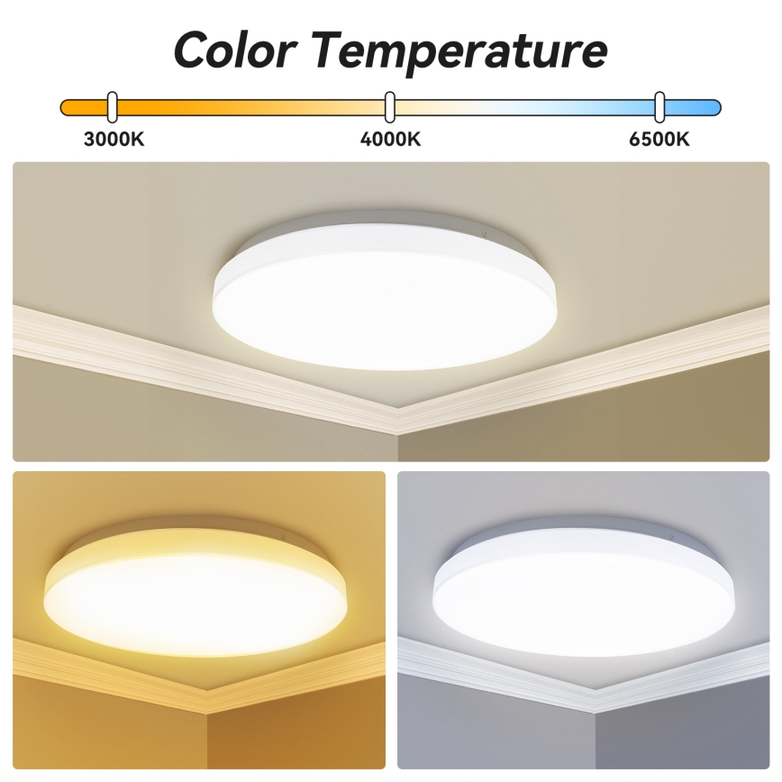 Brilagi - LED Ρυθμιζόμενο φωτιστικό οροφής MILKY WAY LED/24W/230V 3000-6500K Ø 38 cm + τηλεχειριστήριο