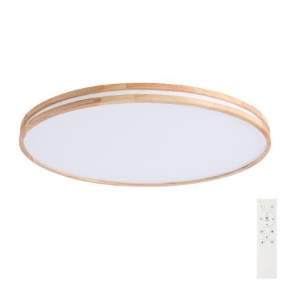 Brilagi - Ρυθμιζόμενο φωτιστικό οροφής LED MOLINA LED/128W/230V 3000-6000K δρυς Ø100 cm + τηλεχειριστήριο