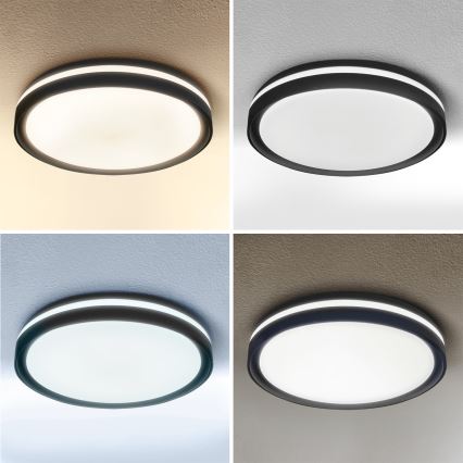 Brilagi - Ρυθμιζόμενο φωτιστικό οροφής LED NAOMI LED/48W/230V 3000-6500K Ø 39 cm μαύρο + τηλεχειριστήριο