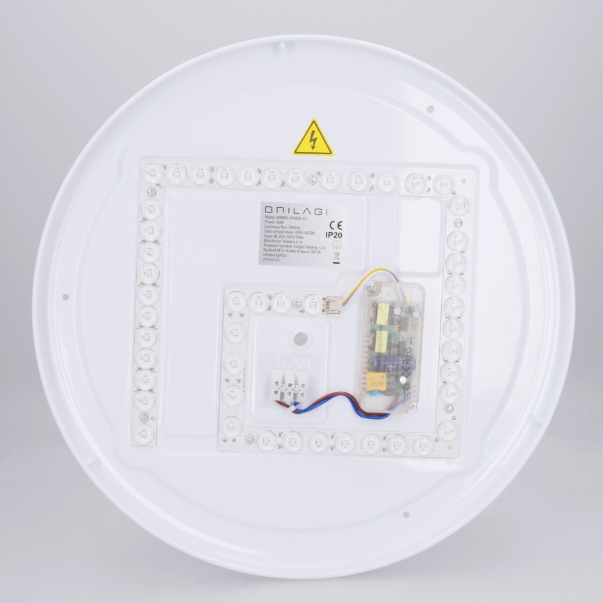 Brilagi - Ρυθμιζόμενο φωτιστικό οροφής LED NAOMI LED/48W/230V 3000-6500K Ø 39 cm μαύρο + τηλεχειριστήριο