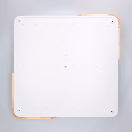 Brilagi - Ρυθμιζόμενο LED φωτιστικό οροφής PILANA LED/60W/230V 3000-6500K δρυς/λευκό 56x56 cm + τηλεχειριστήριο