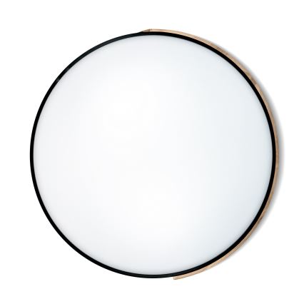 Brilagi - Ρυθμιζόμενο LED φωτιστικό οροφής PILANA LED/72W/230V 3000-6500K δρυς/μαύρο διάμ. 80 cm + τηλεχειριστήριο