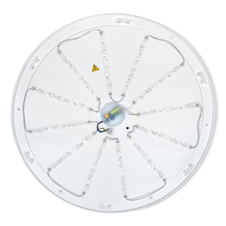 Brilagi - Ρυθμιζόμενο LED φωτιστικό οροφής PILANA LED/72W/230V 3000-6500K δρυς/μαύρο διάμ. 80 cm + τηλεχειριστήριο