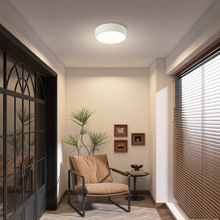 Brilagi - LED ρυθμιζόμενο φωτιστικό οροφής POOL LED/18W/230V 3000-6000K 20 cm λευκό + τηλεχειριστήριο