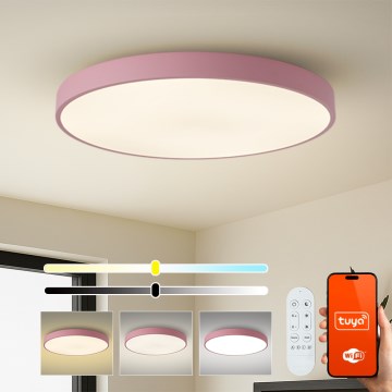 Brilagi - Ρυθμιζόμενο φωτιστικό LED POOL SMART LED/128W/230V, διάμ. 100 cm, 3000–6000K, Wi‑Fi Tuya + τηλεχειριστήριο, ροζ
