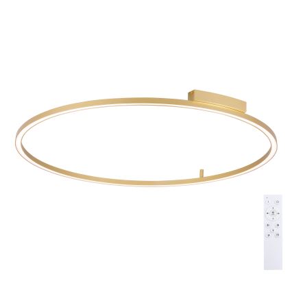 Brilagi - Ρυθμιζόμενο LED φωτιστικό οροφής PORTOFINO LED/85W/230V 3000-6000K διάμ. 120 cm χρυσό + τηλεχειριστήριο