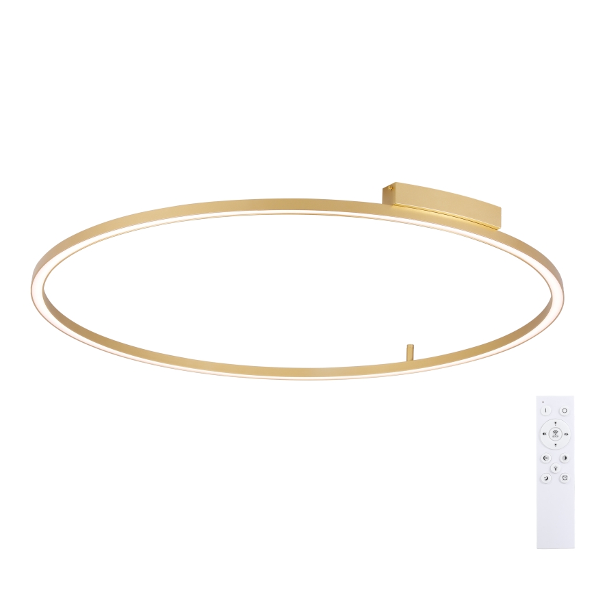 Brilagi - Ρυθμιζόμενο LED φωτιστικό οροφής PORTOFINO LED/85W/230V 3000-6000K διάμ. 120 cm χρυσό + τηλεχειριστήριο