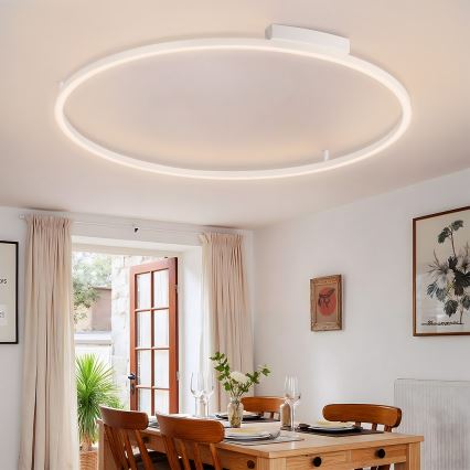 Brilagi - LED Ρυθμιζόμενο φωτιστικό οροφής PORTOFINO LED/85W/230V 3000-6000K διάμ. 120 cm λευκό + τηλεχειριστήριο