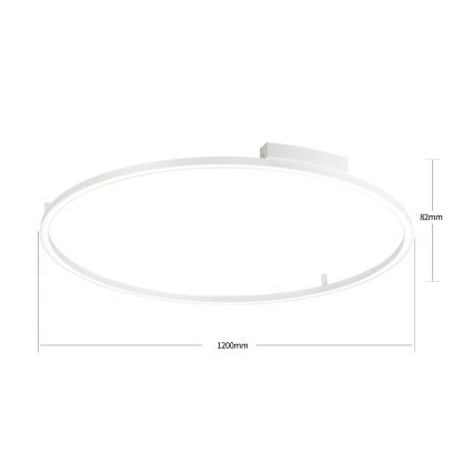 Brilagi - LED Ρυθμιζόμενο φωτιστικό οροφής PORTOFINO LED/85W/230V 3000-6000K διάμ. 120 cm λευκό + τηλεχειριστήριο