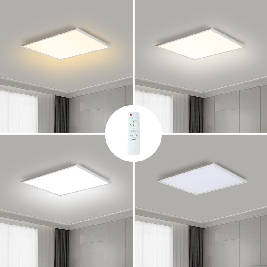 Brilagi - LED Ρυθμιζόμενο φωτιστικό οροφής SLIMFRAME LED/36W/230V 45x45 cm 3000-6000K λευκό + τηλεχειριστήριο