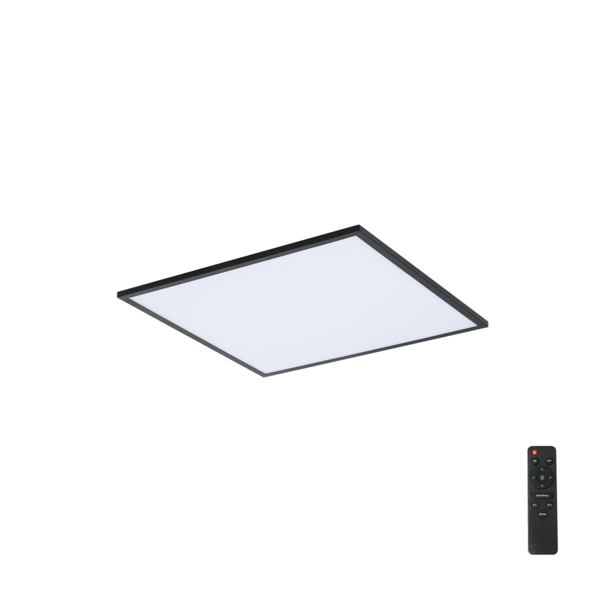 Brilagi - Ρυθμιζόμενο φωτιστικό οροφής LED SLIMFRAME LED/36W/230V 45x45 cm 3000-6000K μαύρο + τηλεχειριστήριο