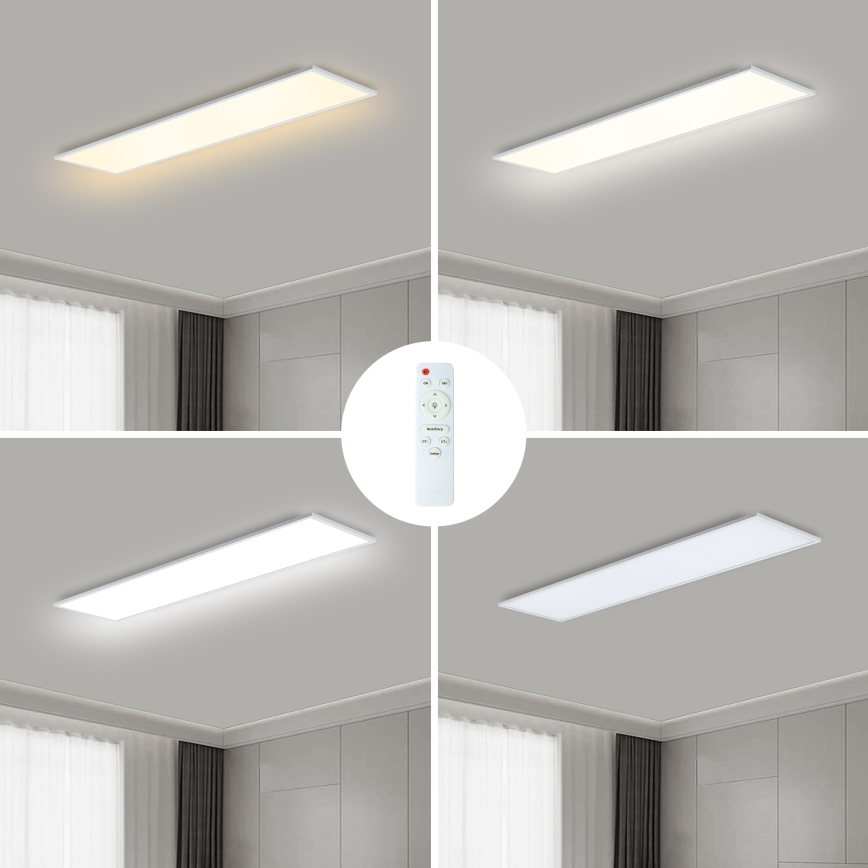 Brilagi - Ρυθμιζόμενο LED φωτιστικό οροφής SLIMFRAME LED/58W/230V 120x30 cm 3000-6000K λευκό + τηλεχειριστήριο
