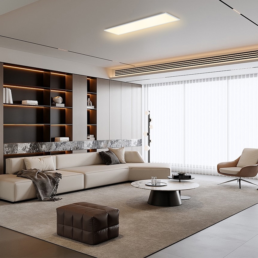 Brilagi - Ρυθμιζόμενο LED φωτιστικό οροφής SLIMFRAME LED/58W/230V 120x30 cm 3000-6000K λευκό + τηλεχειριστήριο
