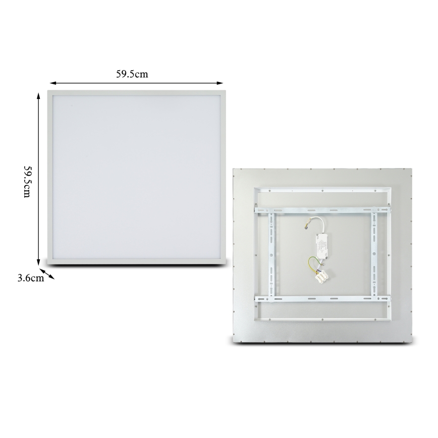 Brilagi - LED Ρυθμιζόμενο φωτιστικό οροφής SLIMFRAME LED/58W/230V 60x60 cm 3000-6000K λευκό + τηλεχειριστήριο