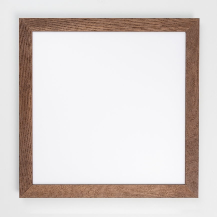 Brilagi - Ρυθμιζόμενο LED φωτιστικό οροφής SLIMFRAME WOOD LED/58W/230V 64x64 cm 3000-6000K σκούρο καφέ + τηλεχειριστήριο