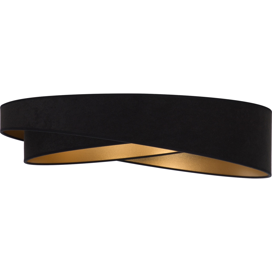 BRILAGI - LED Ρυθμιζόμενο φωτιστικό οροφής VELVET TWIST LED/36W/230V 3000-6000K Ø 65 cm Wi-Fi Tuya Beacon μαύρο/χρυσό + τηλεχειριστήριο