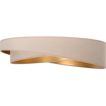 BRILAGI - Ρυθμιζόμενο φωτιστικό οροφής VELVET TWIST LED/36W/230V 3000-6000K διάμ. 65 εκ. Wi-Fi Tuya Beacon μπεζ/χρυσό + τηλεχειριστήριο