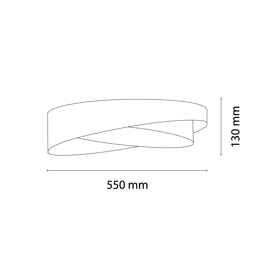 BRILAGI - Ρυθμιζόμενο φωτιστικό οροφής VELVET TWIST LED/36W/230V 3000-6000K διάμ. 65 εκ. Wi-Fi Tuya Beacon μπεζ/χρυσό + τηλεχειριστήριο
