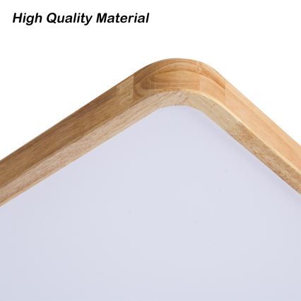 Brilagi - LED ρυθμιζόμενο φωτιστικό οροφής WOODLINE SQUARE LED/80W/230V 3000-6000K από δρυς 60x60 cm + τηλεχειριστήριο