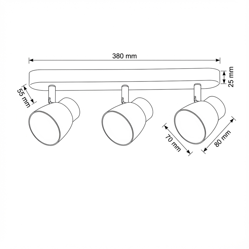 Brilagi - Ρυθμιζόμενο φωτιστικό σποτ LED RGBW NUGGET 3xGU10/4,8W/230V μαύρο/χρυσό