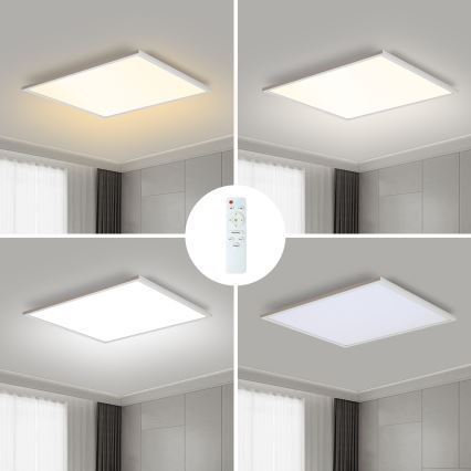 Brilagi - Ρυθμιζόμενο LED φωτιστικό οροφής SLIMFRAME LED/58W/230V 60x60 cm 3000-6000K λευκό + τηλεχειριστήριο