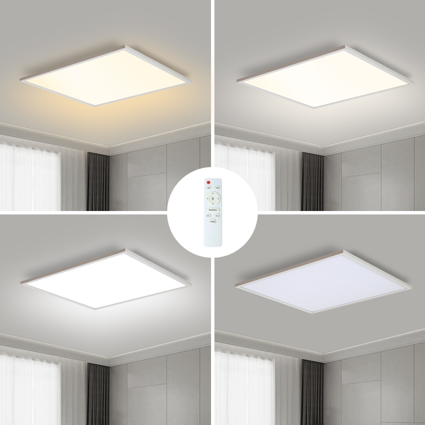 Brilagi - Ρυθμιζόμενο LED φωτιστικό οροφής SLIMFRAME LED/58W/230V 60x60 cm 3000-6000K λευκό + τηλεχειριστήριο