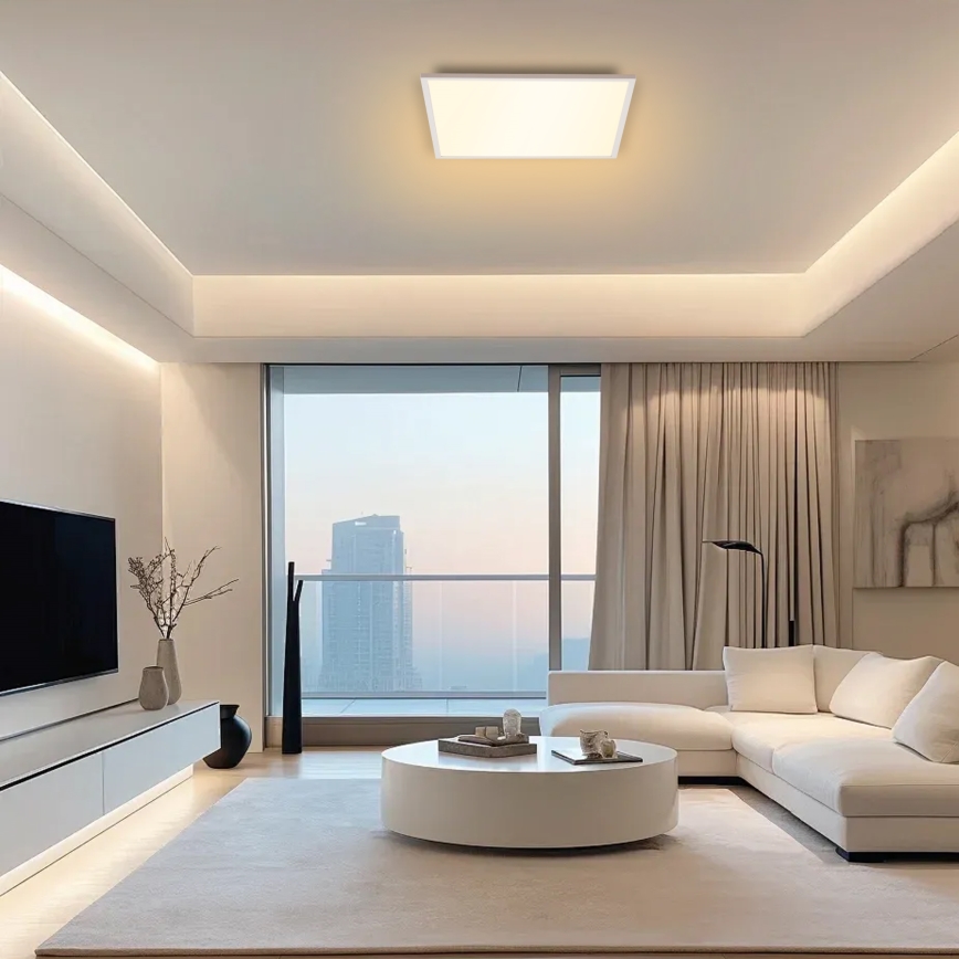 Brilagi - Ρυθμιζόμενο LED φωτιστικό οροφής SLIMFRAME LED/58W/230V 60x60 cm 3000-6000K λευκό + τηλεχειριστήριο