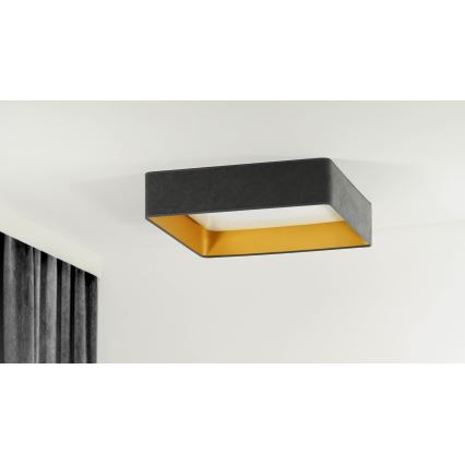 Brilagi - Ρυθμιζόμενο LED φωτιστικό οροφής VELVET SQUARE LED/24W/230V 43x43 cm 3000/4000/6500K + τηλεχειριστήριο γκρι