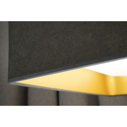 Brilagi - Ρυθμιζόμενο LED φωτιστικό οροφής VELVET SQUARE LED/24W/230V 43x43 cm 3000/4000/6500K + τηλεχειριστήριο γκρι
