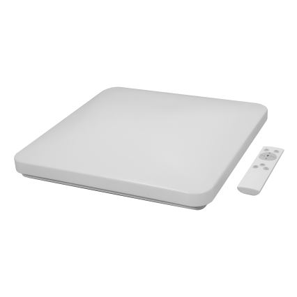 Brilagi - Ρυθμιζόμενο LED φωτιστικό οροφής VELVET SQUARE LED/24W/230V 43x43 cm 3000/4000/6500K + τηλεχειριστήριο γκρι