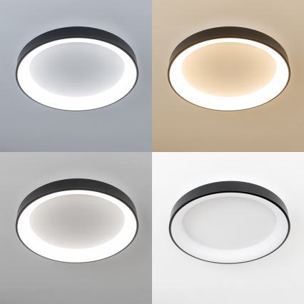 Brilagi - Ρυθμιζόμενο φωτιστικό οροφής LED FALCON II LED/99W/230V 3000-6500K διάμ. 60 cm μαύρο + τηλεχειριστήριο