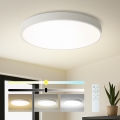 Brilagi - Ρυθμιζόμενο φωτιστικό οροφής LED/100W/230V 3000-6000K διάμ. 80 cm Wi-Fi Tuya λευκό + τηλεχειριστήριο