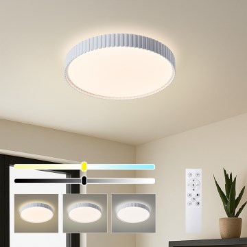 Brilagi - Ρυθμιζόμενο φωτιστικό οροφής LED CORVO LED/54W/230V 3000-6000K λευκό διάμ. 40 cm + τηλεχειριστήριο