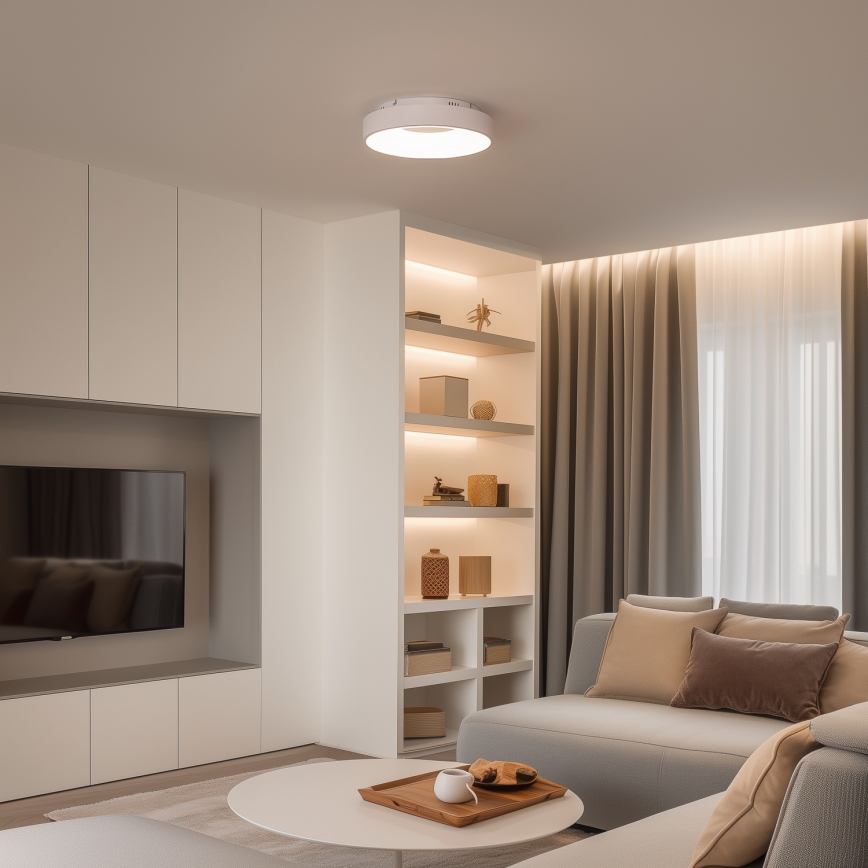 Brilagi - LED ρυθμιζόμενο φωτιστικό οροφής FALCON II LED/67W/230V 3000-6500K Ø 40 cm λευκό + τηλεχειριστήριο