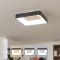 BRILAGI - Ρυθμιζόμενο φωτιστικό οροφής LED FALCON II LED/80W/230V 3000-6500K 40x40 cm μαύρο + τηλεχειριστήριο